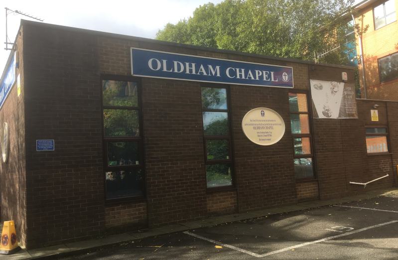 Exterior of Oldham Chapel