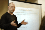Rev. Jeff Gould explaining Taiz